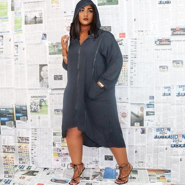 casual dresses plus size streetwear oversized shirt dress fall clothes for women trend long sleeve zipper pockets hooded shift, Black;gray
casual dresses plus size streetwear oversized shirt dress fall clothes for women trend long sleeve zipper pockets hooded shift, Black;gray