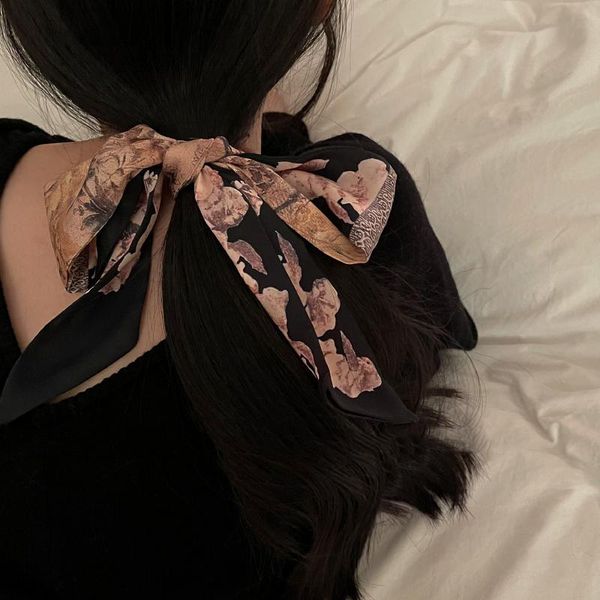 scarves designer brand french style pink rose black vintage hair ribbon skinny scarf 98x6cm silk feeling chiffon girl headbands streamer, Blue;gray
scarves designer brand french style pink rose black vintage hair ribbon skinny scarf 98x6cm silk feeling chiffon girl headbands streamer, Blue;gray
