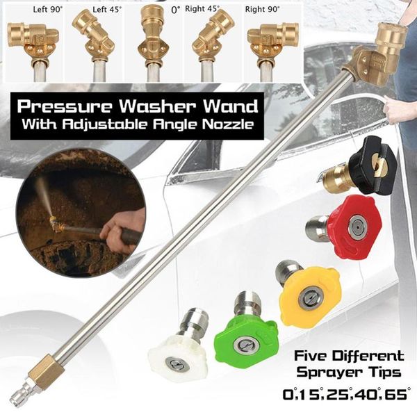 water gun & snow foam lance pressure washer wand with adjustable angle nozzle, 16 in ch spray 180 degree 5 angles quick connect pivot adapte
water gun & snow foam lance pressure washer wand with adjustable angle nozzle, 16 in ch spray 180 degree 5 angles quick connect pivot adapte