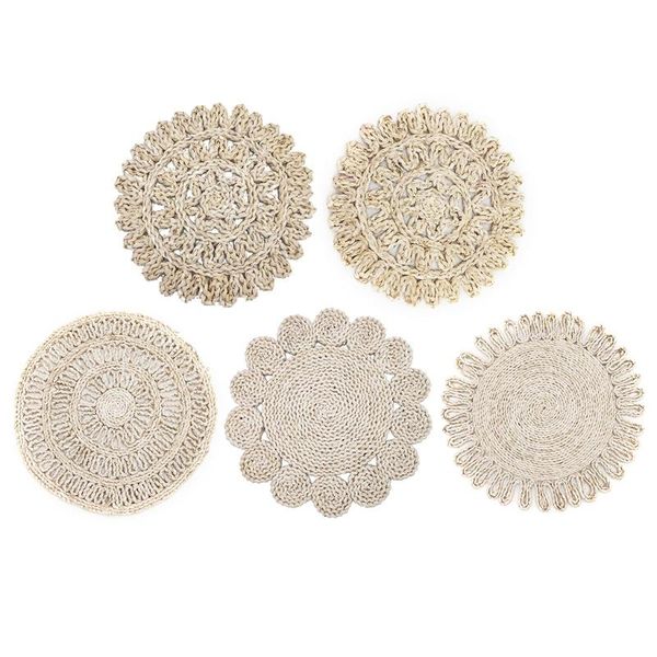 mats & pads round woven placemats natural straw braided heat resistant non-slip weave handmade for home kitchens
mats & pads round woven placemats natural straw braided heat resistant non-slip weave handmade for home kitchens