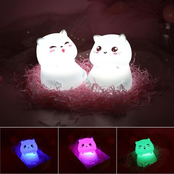 novelty lighting led night light lamp colors cute silicone cat room nightlights atmosphere table bedroom bedside usb change for kids baby
novelty lighting led night light lamp colors cute silicone cat room nightlights atmosphere table bedroom bedside usb change for kids baby