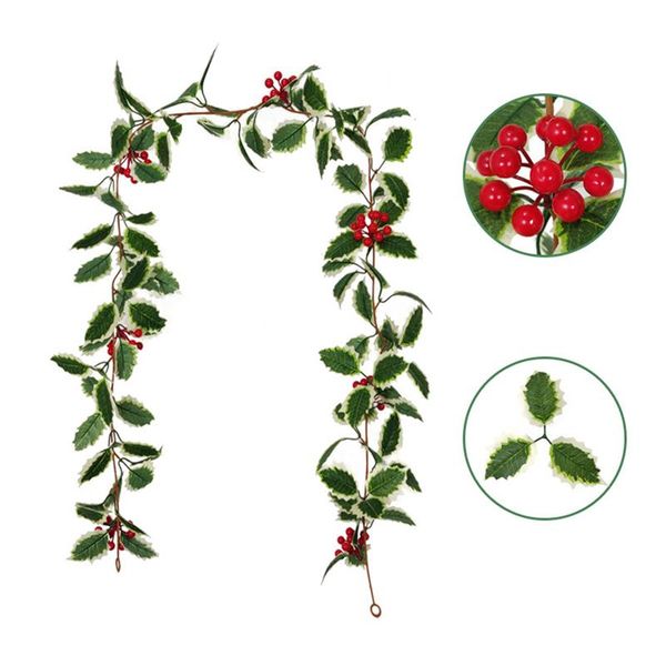decorative flowers & wreaths christmas holly leaf red berry garland decorations home artificial plant vine wreath decor xmas crafts
decorative flowers & wreaths christmas holly leaf red berry garland decorations home artificial plant vine wreath decor xmas crafts