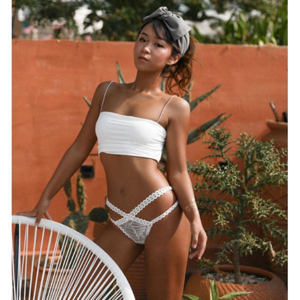 sports bandage women's panties lace bow underpants transparent underwear hollow out seamless thong low-waisted lingerie gym clothing, White;black
sports bandage women's panties lace bow underpants transparent underwear hollow out seamless thong low-waisted lingerie gym clothing, White;black