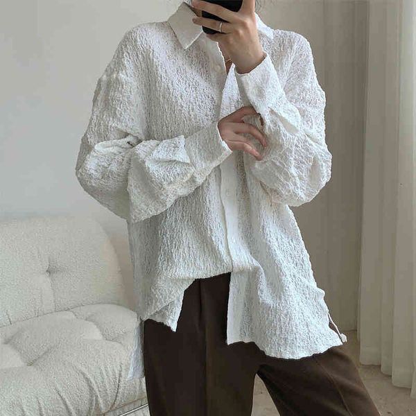 women's suits & blazers suit white women long sleeve shirt simple ol turn-down collar single breasted blouse iolc, White;black
women's suits & blazers suit white women long sleeve shirt simple ol turn-down collar single breasted blouse iolc, White;black