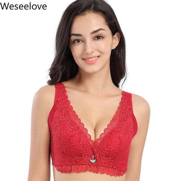 bras weseelove summer large cup for women soutien gorge lingerie crystal paper bra red lace underwear full gather x07-2, Red;black
bras weseelove summer large cup for women soutien gorge lingerie crystal paper bra red lace underwear full gather x07-2, Red;black