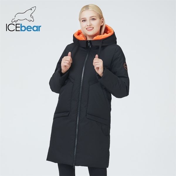 women's winter coat windproof and warm female cotton-padded jacket hooded brand clothing gwd21336i 211013, Black
women's winter coat windproof and warm female cotton-padded jacket hooded brand clothing gwd21336i 211013, Black