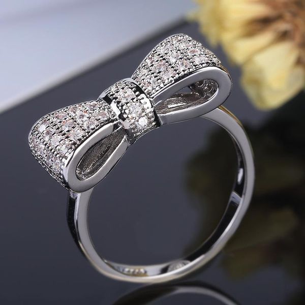 wedding rings white bow zircon ring for women micro-inlaid simulation fashion simple jewelry engagement love birthday gift, Slivery;golden
wedding rings white bow zircon ring for women micro-inlaid simulation fashion simple jewelry engagement love birthday gift, Slivery;golden