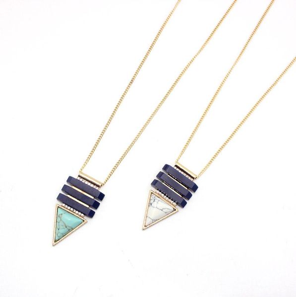 pendant necklaces 2021 april arrival big triangle white green color necklace women's fashion jewelry wholesale, Silver
pendant necklaces 2021 april arrival big triangle white green color necklace women's fashion jewelry wholesale, Silver