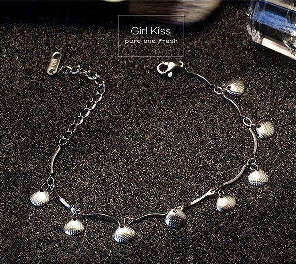 link, chain women bohemian bracelet seashell shape beads stainless steel jewelry femme charm hand wrist pulseras, Black
link, chain women bohemian bracelet seashell shape beads stainless steel jewelry femme charm hand wrist pulseras, Black