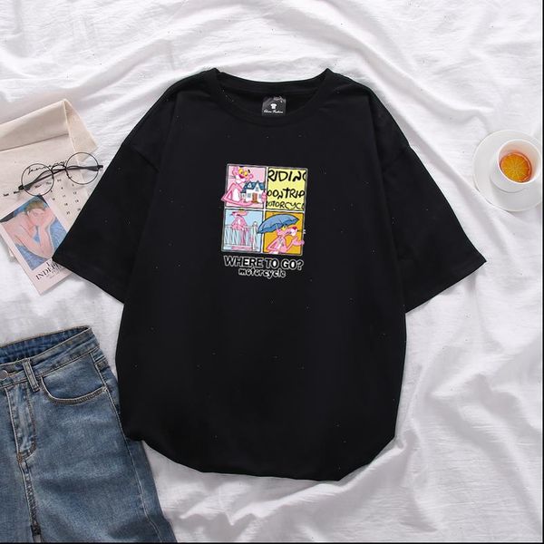 womens t shirt summer cotton short sleeved in the long section fashion large size, White
womens t shirt summer cotton short sleeved in the long section fashion large size, White