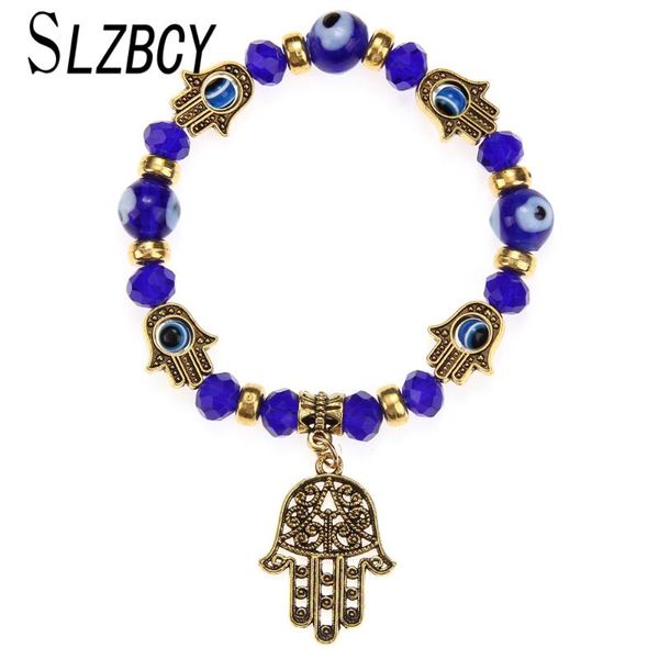 charm bracelets bohemia blue turkish evil eye elastic bracelet for women men charms crystal fatima hand beaded bangle yoga jewelry gift, Golden;silver
charm bracelets bohemia blue turkish evil eye elastic bracelet for women men charms crystal fatima hand beaded bangle yoga jewelry gift, Golden;silver