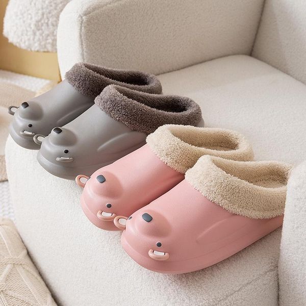 slippers shujin women winter waterproof warm plush home cotton shoes cartoon bear pattern indoor bedroom flats couples fur slide, Black
slippers shujin women winter waterproof warm plush home cotton shoes cartoon bear pattern indoor bedroom flats couples fur slide, Black