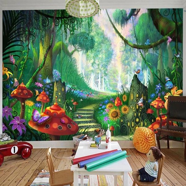 custom mural self adhesive wallpaper 3d cartoon fairy forest mushroom path painting children bedroom eco-friendly wall papers wallpapers
custom mural self adhesive wallpaper 3d cartoon fairy forest mushroom path painting children bedroom eco-friendly wall papers wallpapers