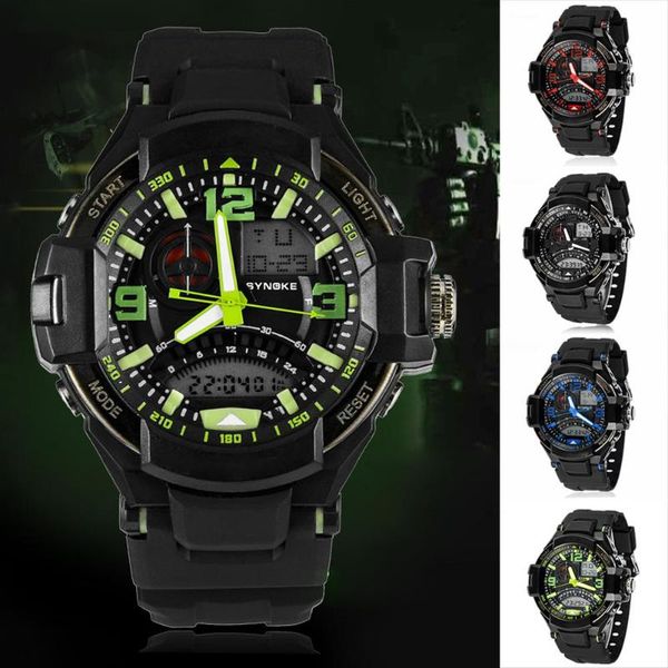 wristwatches men's watch dual display water resistant multi functional military sports wrist business black, Slivery;brown
wristwatches men's watch dual display water resistant multi functional military sports wrist business black, Slivery;brown