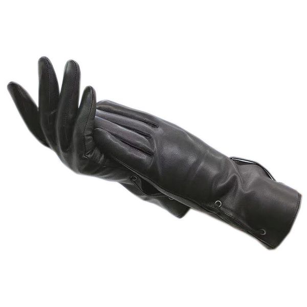 five fingers gloves sheepskin winter ladies wrist fashion black warm leather driving thickened super soft lining autumn, Blue;gray
five fingers gloves sheepskin winter ladies wrist fashion black warm leather driving thickened super soft lining autumn, Blue;gray