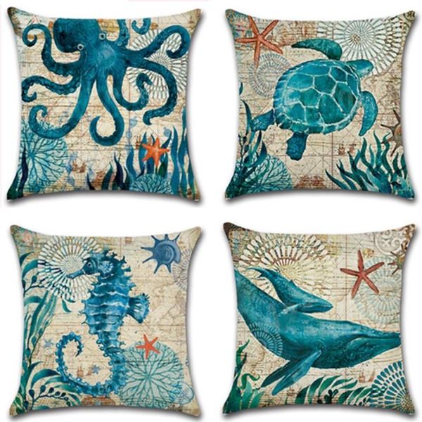 cushion/decorative pillow 45*45 linen cushion cover printed marine organism throw cases home room decoration for soft sofa
cushion/decorative pillow 45*45 linen cushion cover printed marine organism throw cases home room decoration for soft sofa