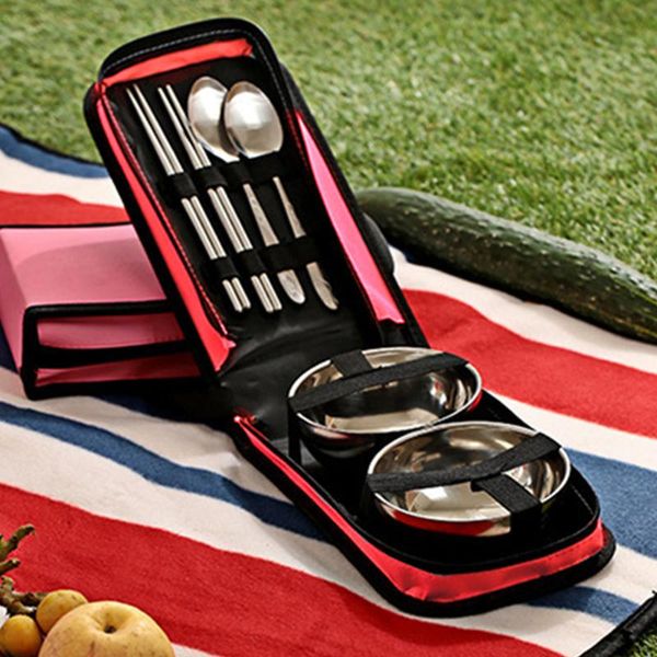 camp kitchen easy clean portable stainless steel bowl camping tableware with bag picnic cutlery set chopsticks lightweight outdoor spoon
camp kitchen easy clean portable stainless steel bowl camping tableware with bag picnic cutlery set chopsticks lightweight outdoor spoon