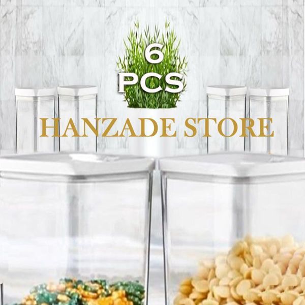 storage bottles & jars 6 pcs box pantry kitchen refrigerator organizer food legumes vacuum rice pasta coffee sugar european mod 
storage bottles & jars 6 pcs box pantry kitchen refrigerator organizer food legumes vacuum rice pasta coffee sugar european mod