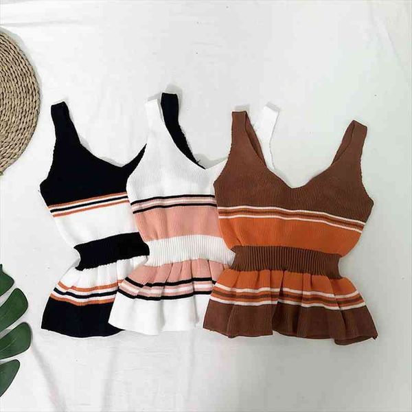 patchwork striped crop womens tank knitted high waist slim female night club camis summer, White
patchwork striped crop womens tank knitted high waist slim female night club camis summer, White