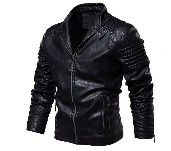 new fashion autumn male jacket plus size mens stand collar coats leather motorcycle jackets m-4xl, Black
new fashion autumn male jacket plus size mens stand collar coats leather motorcycle jackets m-4xl, Black