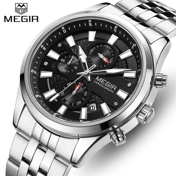 wristwatches 2021 brand megir men watch fashion luxury quartz watches mens stainless steel chronograph sport wristwatch relogio masculin, Slivery;brown
wristwatches 2021 brand megir men watch fashion luxury quartz watches mens stainless steel chronograph sport wristwatch relogio masculin, Slivery;brown