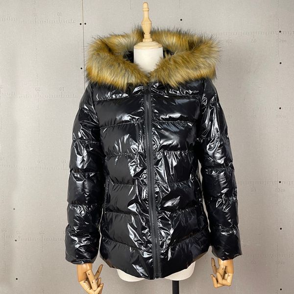 original badge style luxury designer brand women's downs jacket parkas coats classic ladies fashion black glossy faux fur collar warm w
original badge style luxury designer brand women's downs jacket parkas coats classic ladies fashion black glossy faux fur collar warm w