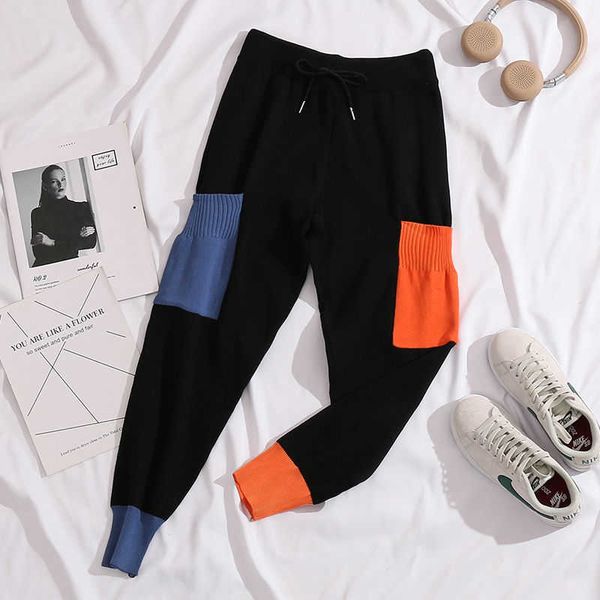 black sport pants elasticity sportpants casual orange knit pants pant for women loose hight waist jogging trouser 210601, Black;white
black sport pants elasticity sportpants casual orange knit pants pant for women loose hight waist jogging trouser 210601, Black;white