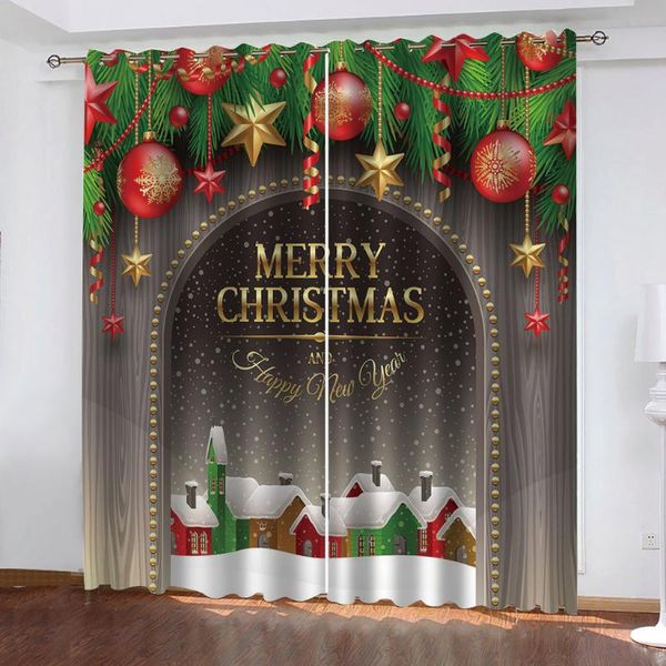 curtain & drapes po christmas curtains 3d window for living room bedroom customized size personality
curtain & drapes po christmas curtains 3d window for living room bedroom customized size personality