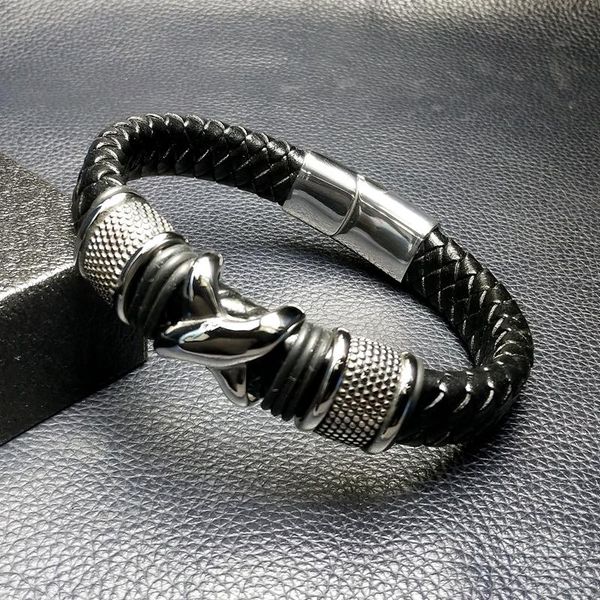 charm bracelets 2021 vintage braid chain leather bracelet men couple punk & bangles for women femme homme drop e0068, Golden;silver
charm bracelets 2021 vintage braid chain leather bracelet men couple punk & bangles for women femme homme drop e0068, Golden;silver