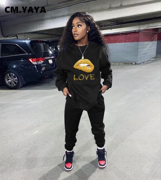 women's two piece pants cm.yaya spring winter sport tracksuit love sweatshirt and jogger acitve matching 2 set outfits sweatsuit, White
women's two piece pants cm.yaya spring winter sport tracksuit love sweatshirt and jogger acitve matching 2 set outfits sweatsuit, White