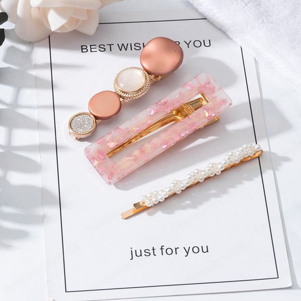 fashion 3pcs set pearl hair clip for korean hairpins geometric crystal summer barrettes gentlewoman bangs clip accessories, Golden;silver
fashion 3pcs set pearl hair clip for korean hairpins geometric crystal summer barrettes gentlewoman bangs clip accessories, Golden;silver