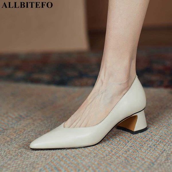 allbitefo soft comfortable genuine leather fashion leisure high heel shoes pointed toe thick heel women heels shoes high heels 210611, Black
allbitefo soft comfortable genuine leather fashion leisure high heel shoes pointed toe thick heel women heels shoes high heels 210611, Black