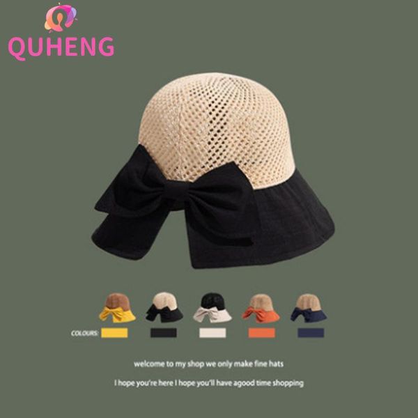 wide brim hats quheng hat female summer hollow fashion fisherman bow all-match outing sunscreen breathable sun z72, Blue;gray
wide brim hats quheng hat female summer hollow fashion fisherman bow all-match outing sunscreen breathable sun z72, Blue;gray