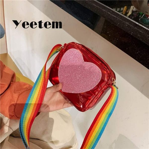 cute children's mini crossbody bag pu leather rainbow love girls princess coin purse baby kids shoulder small square bags, White
cute children's mini crossbody bag pu leather rainbow love girls princess coin purse baby kids shoulder small square bags, White