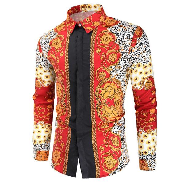 men's casual shirts royal digital print red men luxury camisas hombre manga larga business formal slim mens dress shirt, White;black
men's casual shirts royal digital print red men luxury camisas hombre manga larga business formal slim mens dress shirt, White;black