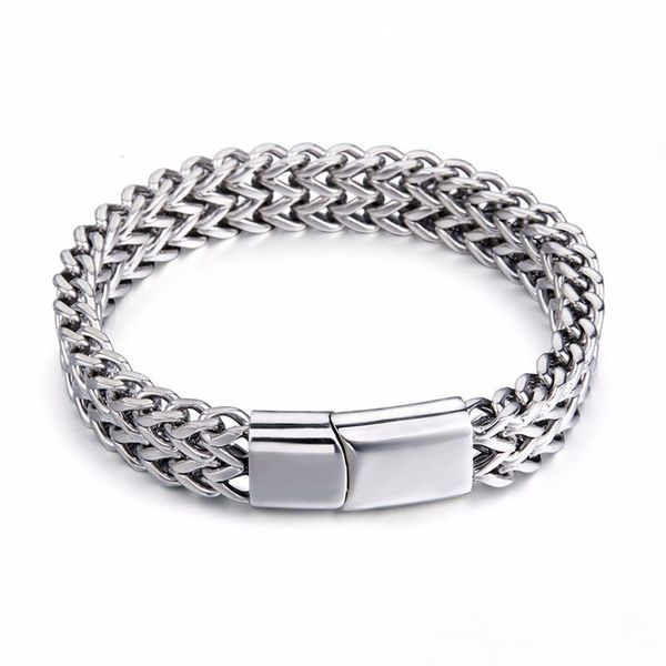spot european and american bangle men's titanium bracelet double row positive reverse chain braided stainless steel magnet bu, Black
spot european and american bangle men's titanium bracelet double row positive reverse chain braided stainless steel magnet bu, Black