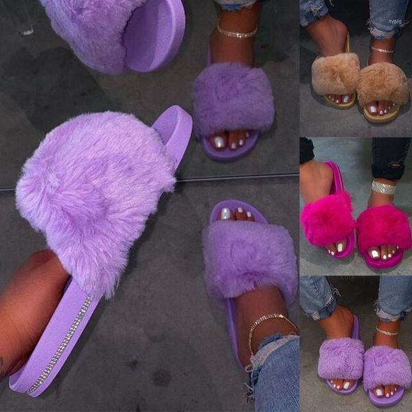 slippers women fur shoes summer indoor home furry casual crystal flip flops outdoor wild non-slip slides color1 a02a, Black
slippers women fur shoes summer indoor home furry casual crystal flip flops outdoor wild non-slip slides color1 a02a, Black