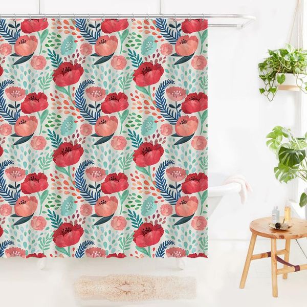 shower curtains colorful flowers art curtain decor modern nordic bathroom products zaslona prysznicowa home garden bj50yl 
shower curtains colorful flowers art curtain decor modern nordic bathroom products zaslona prysznicowa home garden bj50yl