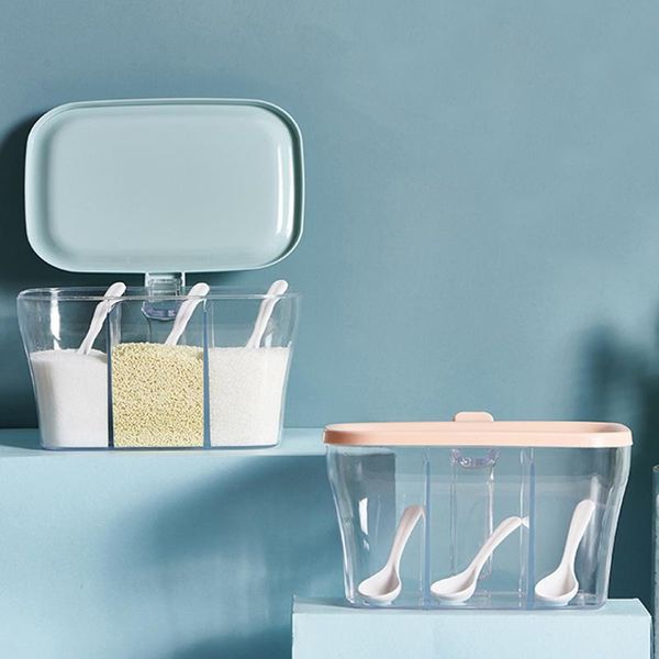 storage bottles & jars 3 grids lid container seasoning box with spoon sugar salt condiment jar cooking organizer shelf kitchen supplie
storage bottles & jars 3 grids lid container seasoning box with spoon sugar salt condiment jar cooking organizer shelf kitchen supplie