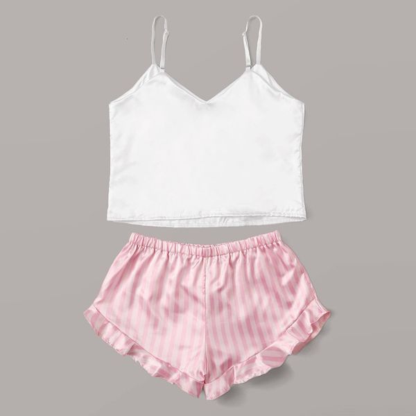 women's sleepwear ladies o-neck letter printing pajamas sets for women summer sleeveless striped shorts bow cute pyjama femme wue5, Black;red
women's sleepwear ladies o-neck letter printing pajamas sets for women summer sleeveless striped shorts bow cute pyjama femme wue5, Black;red
