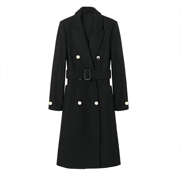women's wool & blends za fall fashionable with female belt woollen vintage long black sleeve outerwear chic 3m05
women's wool & blends za fall fashionable with female belt woollen vintage long black sleeve outerwear chic 3m05