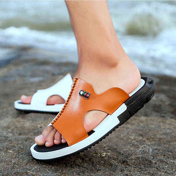 slippers men's summer sandals original leather comfortable slippers casual outdoor beach sandalias fashion men flip flops big size 38 4, Black
slippers men's summer sandals original leather comfortable slippers casual outdoor beach sandalias fashion men flip flops big size 38 4, Black