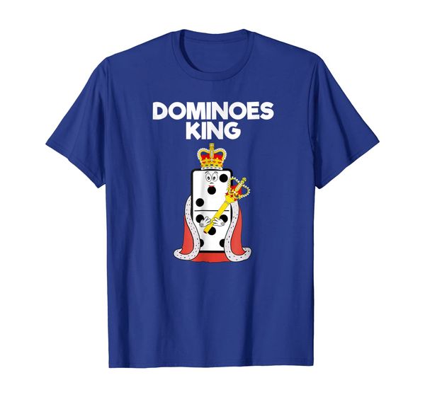 dominoes t-shirt - funny dominoes king, White;black