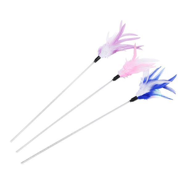 cat toys sequin material feather teaser stick in stock interactive pet products
cat toys sequin material feather teaser stick in stock interactive pet products
