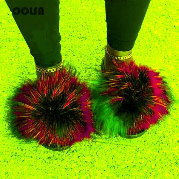 arrival girl luxury fluffy fur slippers furry slides ladies home plush beach shoes amazing sandals, Black
arrival girl luxury fluffy fur slippers furry slides ladies home plush beach shoes amazing sandals, Black