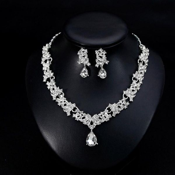 earrings & necklace classic jewerly sets wedding bridal set drop earring accessory gift women sparkling rhinestone australia crystal, Silver
earrings & necklace classic jewerly sets wedding bridal set drop earring accessory gift women sparkling rhinestone australia crystal, Silver
