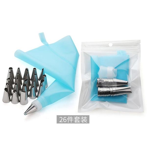 baking & pastry tools xz 26 pcs/set silicone bag tips kitchen diy icing piping cream reusable bags +24 nozzle set cake decorating
baking & pastry tools xz 26 pcs/set silicone bag tips kitchen diy icing piping cream reusable bags +24 nozzle set cake decorating