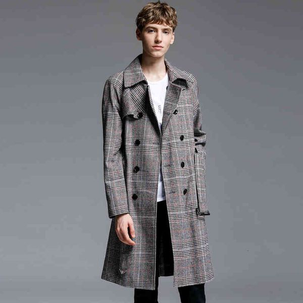 men's hoodies & sweatshirts man long grid trench coat retro fashion double-breasted long-sleeved jacket big yards men's clothing x, Black
men's hoodies & sweatshirts man long grid trench coat retro fashion double-breasted long-sleeved jacket big yards men's clothing x, Black
