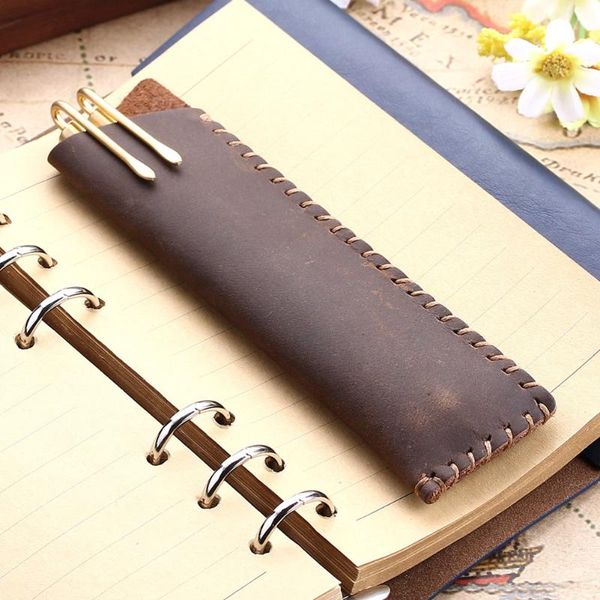 handmade genuine leather pen bag rustic pencil case vintage retro style accessories for school office supplies bags
handmade genuine leather pen bag rustic pencil case vintage retro style accessories for school office supplies bags