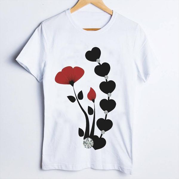 and women tees print mens t shirts graphic fashion love flower floral plant kawaii 90s ladies clothes lady clothing, White;black
and women tees print mens t shirts graphic fashion love flower floral plant kawaii 90s ladies clothes lady clothing, White;black
